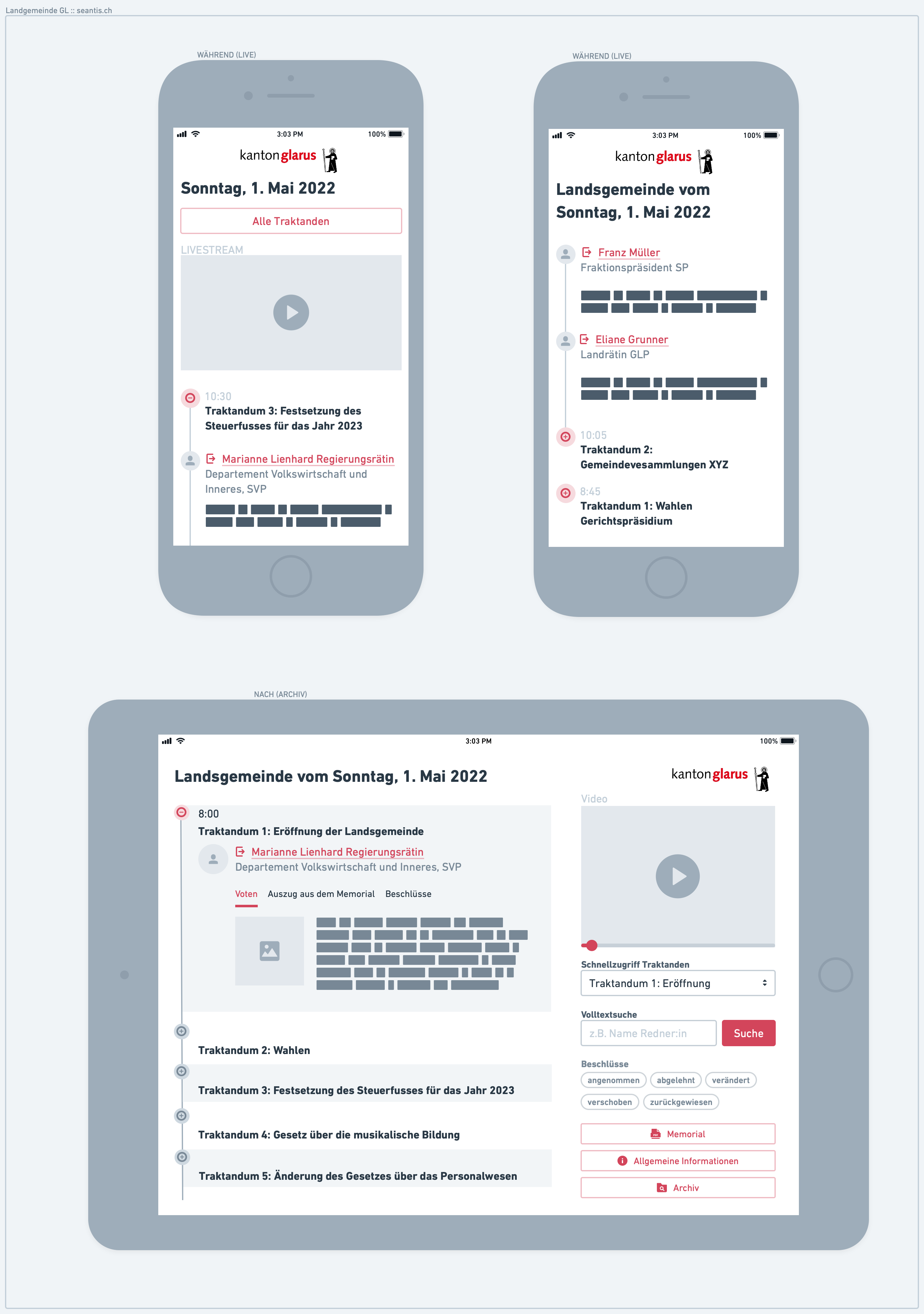 Mockups Landsgemeinde GL